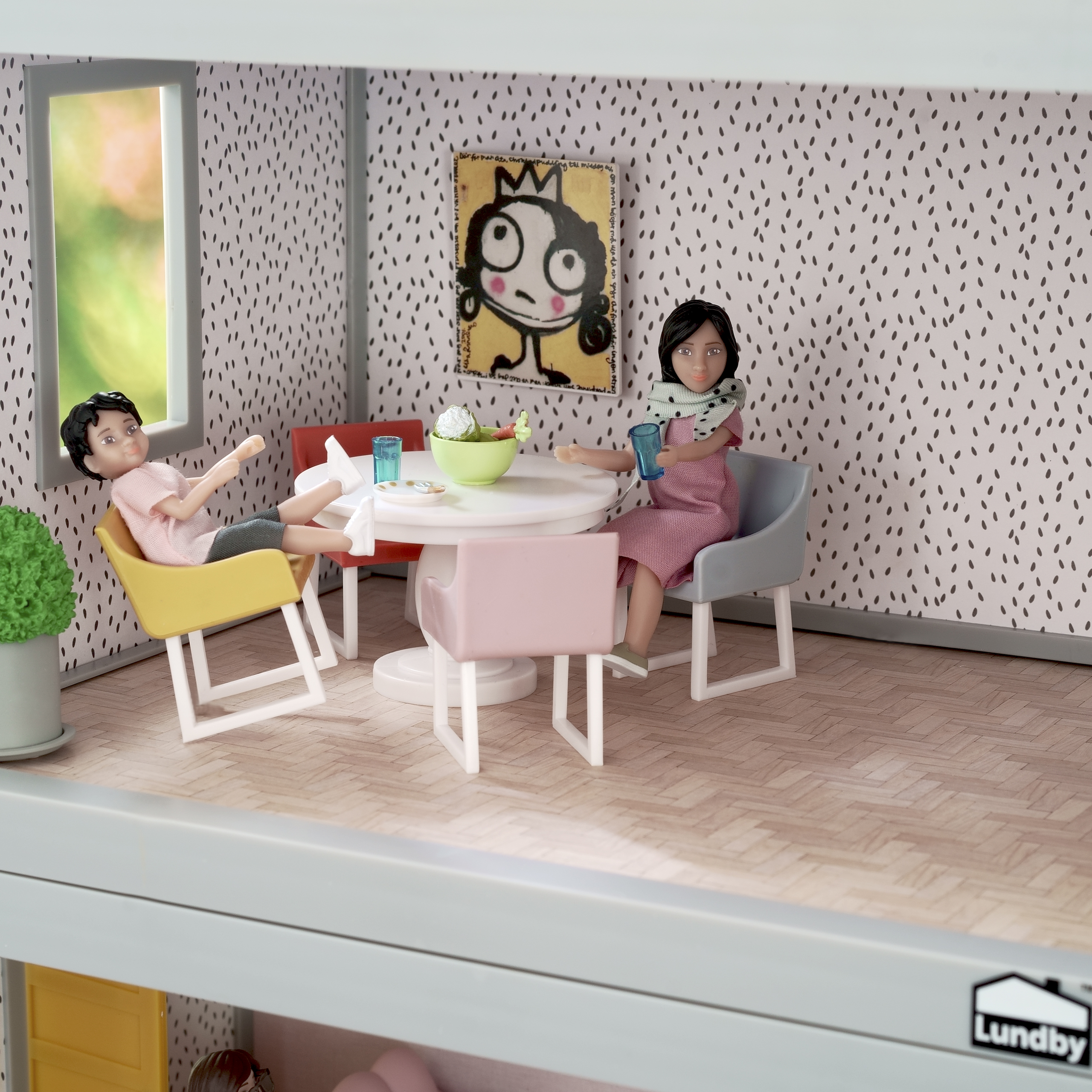 Lundby lundby dollhouse furniture dining table basic